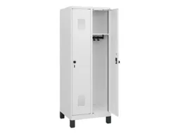 schoollocker,HxBxD 1630x600x500mm,2vak,vak B 300mm,draaigrendel,voeten