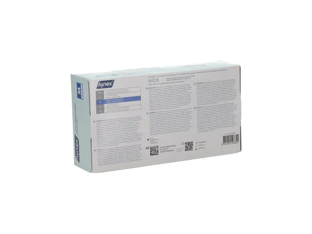 Handschoen Hynex latex M wit 5gr 100 stuks