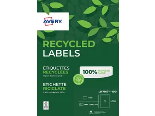 Etiket Avery LR7167-100 199.6x289.1mm recycled Wit 100 stuks - 3