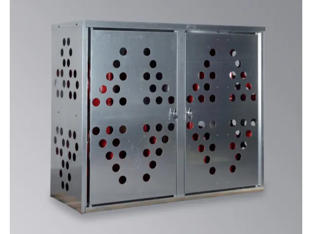Gasflessenkast 1435x1710x720mm Voor 20 Gasflessen (11kg) Plaatstaal