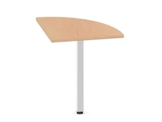 koppelelement voor bureau,90 °,HxBxD 720-840x600x600mm,rond,NE-esdoor - 2