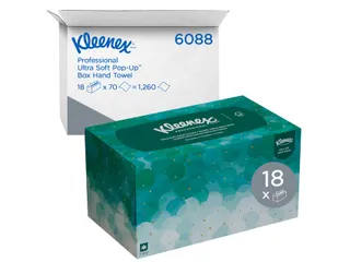 Handdoek Kleenex Ultra Popup 1-laags 70 vel wit 6088 - 3
