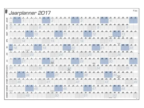 Jaarplankalender 2027 Quantore A1 84x57cm
