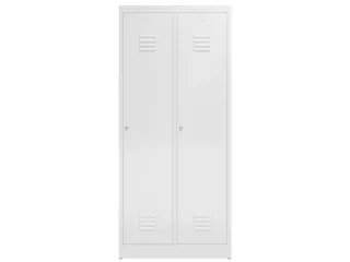 garderobekast,HxBxD 1800x800x500mm,2vak,klink,sokkel,romp RAL7035 - 2