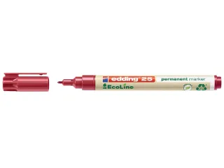 Viltstift edding 25 EcoLine rond 1mm rood - 1