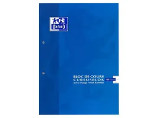 Cursusblok Oxford School A4 2-gaats lijn 100vel assorti - 4