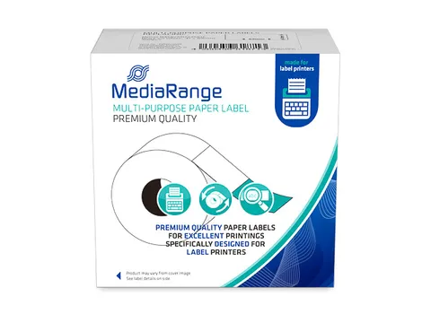 Labels alternatief DYMO 11356 zwart op wit 41x89mm 300 stuks