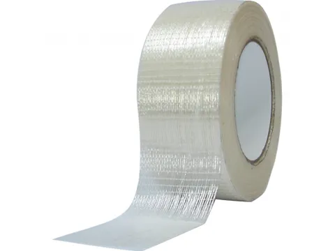 Versterkte Verpakkingstape Transparant Versterkt 50mmx50m Kruis 50µm