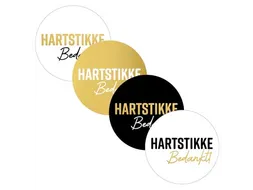 KP Sticker rond 40mm "Hartstikke Bedankt" 4 varianten 250 stuks
