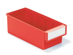 stellingbak,HxBxD 100x132x300mm,PP,rood