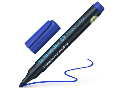 Permanent marker Schneider Maxx 130 rond 1-3mm assorti 4 stuks