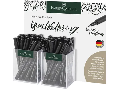 Tekenstift Faber-Castell Pitt Artist Pen Fude H/M 60st. Displ.