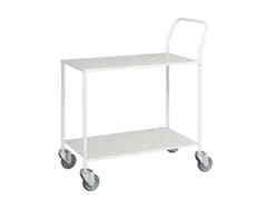 Tafelwagen,Draagverm. 150Kg,2Etage(S),Etage(S) Melaminecoating,Wit,Wit