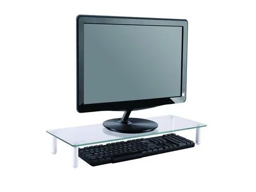 Monitor/laptop standaard SMonitor10 Transparant 8x56x21cm