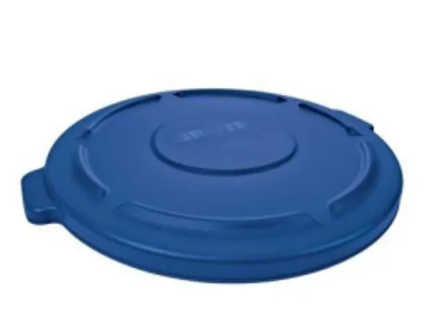 Ronde Deksel Brute Container 75.7 Liter Rubbermaid Blauw