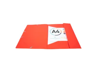 Elastomap A4, Polypropyleen A4 24x32cm, 150 Vellen, Rood - 1