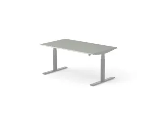 Elektrisch ihv bureau HxBxD 640-1300x1600x900mm blad grijs - 1
