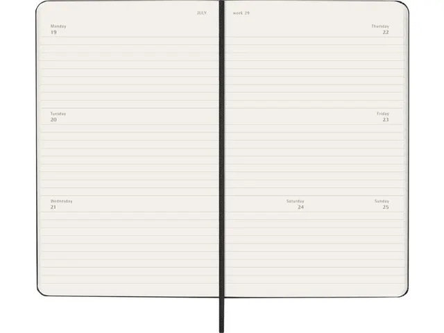 Agenda 2027 Moleskine 12M Planner Weekly 7dag/2pagina's large hc black