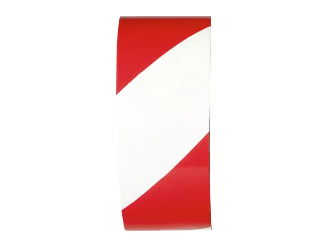 Markeertape Vinyl L 33M B 75Mm Rood/wit