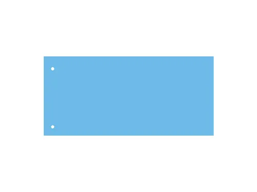 Scheidingsstrook Kangaro 2-gaats 225x120mm 180 grams RC blauw