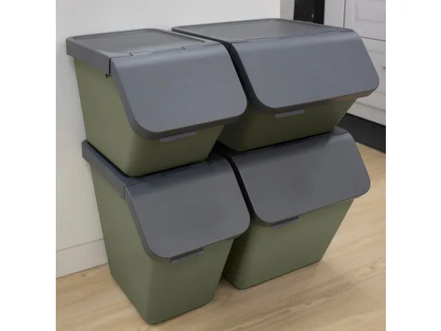 Sigma Home sorteer unit 45L donkergroen - 49,3x38,8x29,8cm