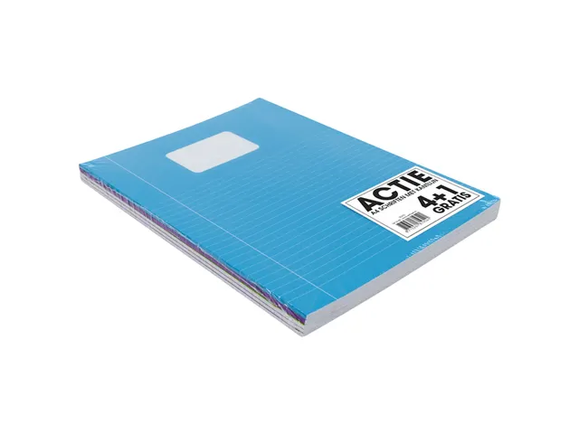 Schrift Verhaaktrend A4 80Blz Gelinieerd Assorti