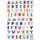 Etiket Herma 6291 Kleurrijke Letters Stone 62 stuks