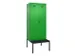 locker met bank,voor scheiding van kleding,HxBxD 2120x800x815mm,2vak