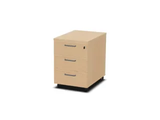 mobiel ladeblok,HxBxD 600x430x600mm,3lade(n),m. beugelgreep,NE-esdoorn - 1