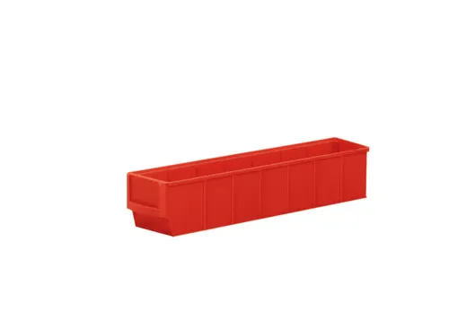 stellingbak,HxBxD 81x91x400mm,PP,rood