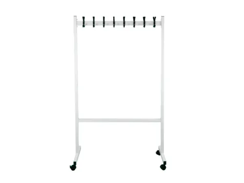garderoberek,verrijdbaar,HxLxB 1700x550x1000mm,16haak,Staal/kunststof