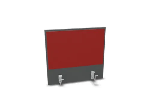 opzetpaneel bureau aanbouw achter MS-donkergrijs BN4011-rood 600mm