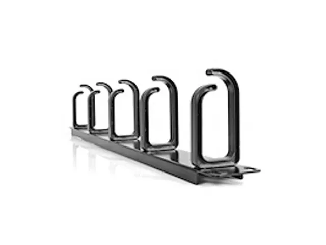 1U 19inch metalen rackmount kabelmanagement paneel