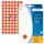 HERMA 2232 Multipurpose etiketten Rond 13mm Rood 2464 stuks