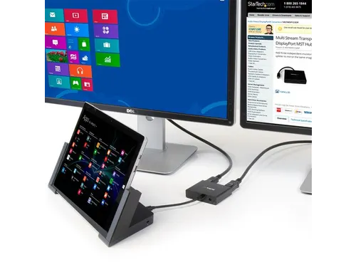 Mini Displayport Naar Displayport Multi-monitor Splitter 3-Poorts Hub