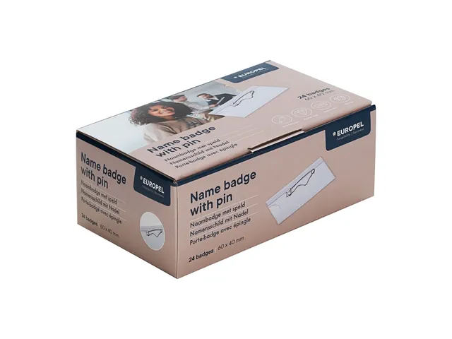 Badge avec épingle 60x40mm