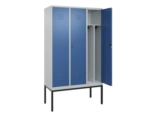 locker voor scheiding van kleding,HxBxD 2120x1200x500mm,3vak