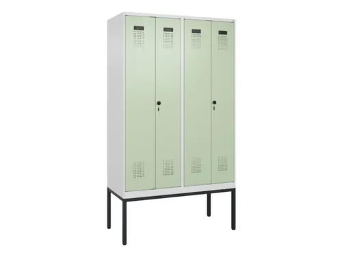 PBM-locker,HxBxD 2120x1200x500mm,4vak,vak B 300mm,draaigrendel