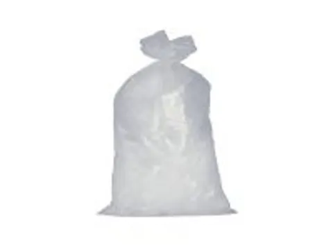 Afvalzak HDPE transparant 60x75x5 met trekband 600 Stuks