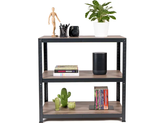 Etagère AVASCO Maxi 88x90x45cm 3 tablettes noir