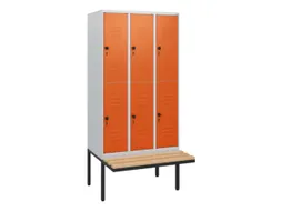 Dubbeldekse dekenkist,HxBxD 1950x900x815mm,3x2vak.,vak B 300mm