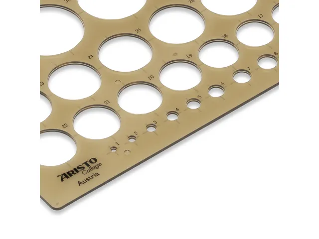 Cirkelsjabloon Aristo 1-36 mm