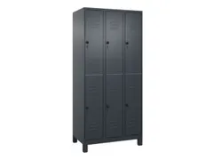 dubbeldekse locker,HxBxD 1950x900x500mm,3x2vak.,vak B 300mm