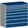 Ladekast 1200x1300x750mm 8laden 75kg Kleur RAL5010 Blauw