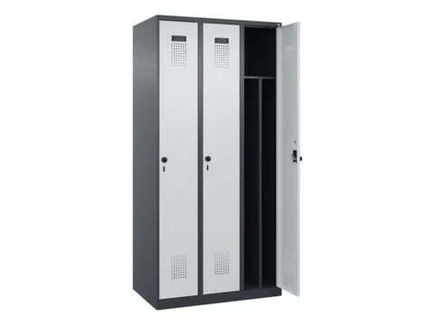 locker voor scheiding van kleding,HxBxD 1850x900x500mm,3vak