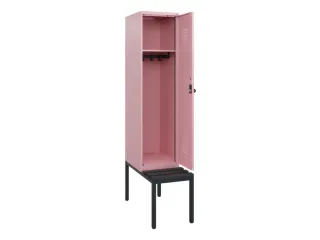 locker met bank,HxBxD 1950x400x815mm,1vak,vak B 400mm,draaigrendel - 1