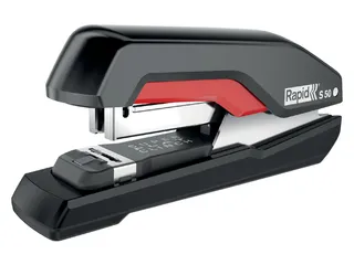 Nietmachine Rapid S50 Halfstrip 50vel 24/6 zwart/rood - 1