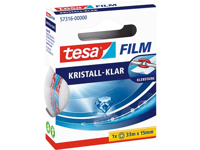 Tesa Plakfolie Helder 15Mm 33Meter