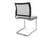 Chaise Visiteur Assise Gris Clair Dos Maille Noir