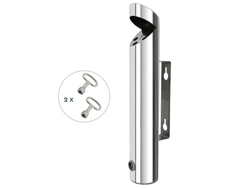 Asbak BRASQ wand AT200 RVS